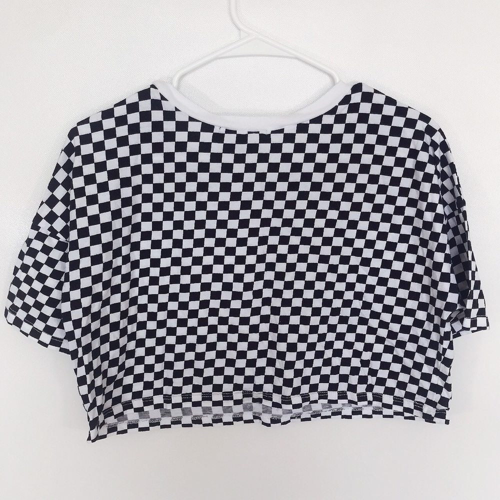 ❌SOLD❌ Forever 21 checker crop top - Picture 6 of 7